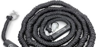 wavesrx anchormate bungee line elastic anchoring rope prevents anchor from dislocating keeps your boat jet ski pwc safel