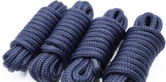 4 pack 12 x 15 dock linesmarine grade double braided nylon dock line with 12 eyelethi performance boat rope mooring rope