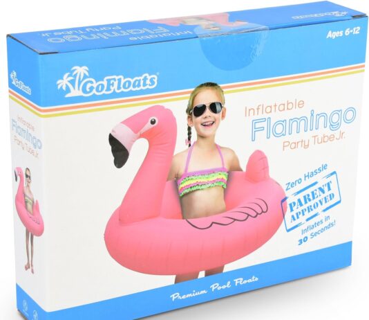 gofloats flamingo pool float party tube inflatable rafts adults kids 2