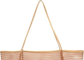 mesh beach tote bag for women 2024 upgrade waterproof pool bag for beach vacation swimming family travel essentials