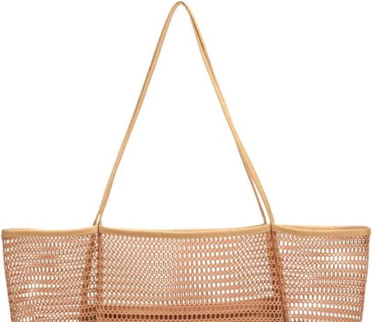 mesh beach tote bag for women 2024 upgrade waterproof pool bag for beach vacation swimming family travel essentials