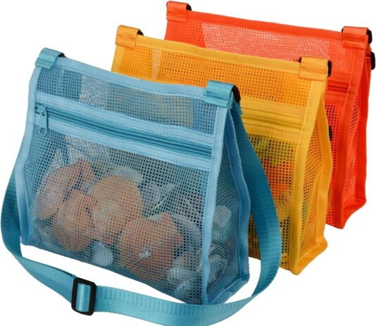 Beach Shell Bags for Holding Beach Shell Review beach shell bags for holding beach shell beach mesh bagshell collecting bags for kids shell bag for picking up shell