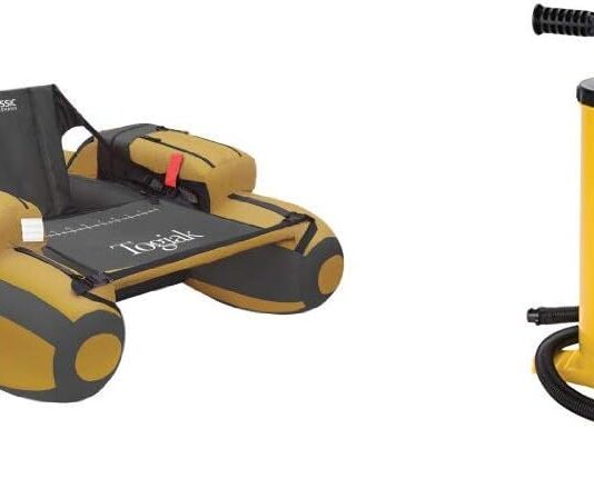 classic accessories togiak inflatable fishing float tube with backpack straps 2