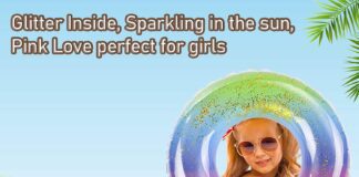 inflatable pool floats for kids glitter swim rings for girls boys pool tubes toy pool floats ring toys summer beach swim 1