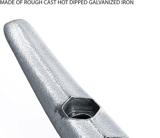 6 dock cleats weatherproof galvanized cast iron 6 inch boat cleat tie downs for marine pier or decorative nautical marit 1