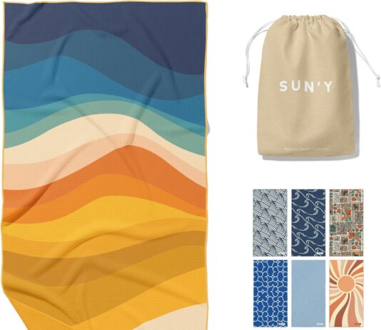 suny microfiber beach towel quick dry towel sand free beach towel compact travel beach towel lightweight beach towel wit 2