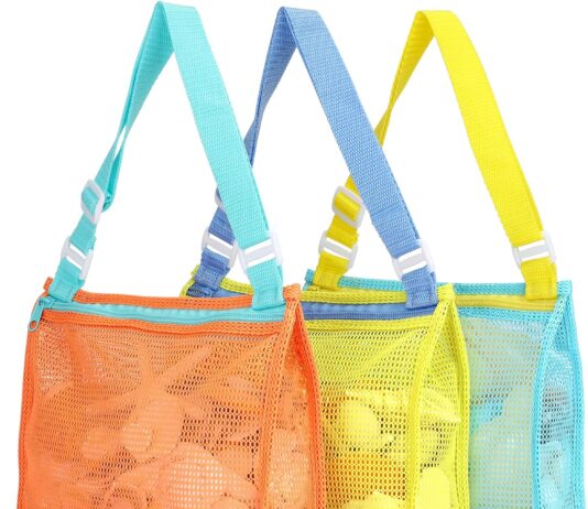 Tagitary Mesh Beach Bag Review tagitary beach toy mesh beach bag kids shell collecting bag beach sand toy totes for holding shells beach toys sand toys
