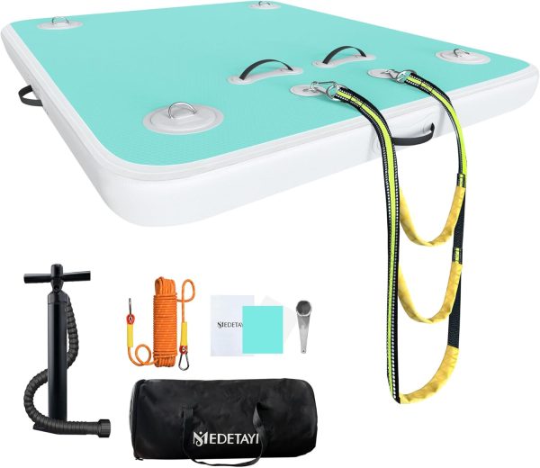 Intex Inflatable Floating Dock Water Platform - Multi-Person Non-Slip Swim Mat