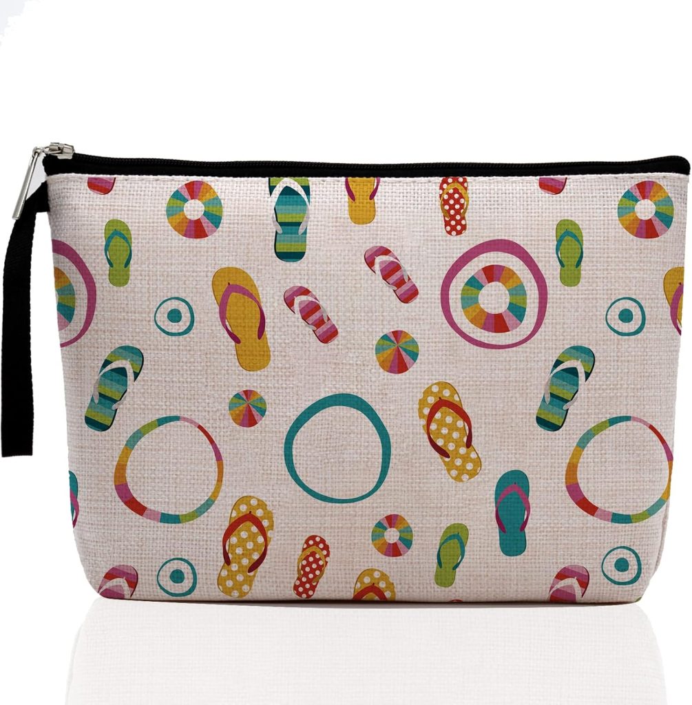 Hanamiya Na Beach Essentials Gifts Sunscreen Bag Beach Accessories Cruise Gifts for Women Girls Makeup Bag Summer Bags Ocean Cosmetic Bag Ocean Themed Gifts Summer Lovers Gift