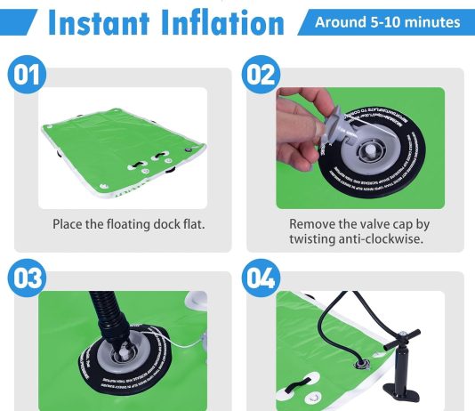 8FT Inflatable Floating Dock Review