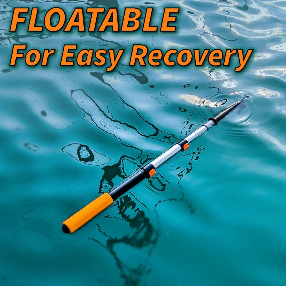 Boat Hook for Docking with Telescoping Extension Pole // Durable, Floating, Lightweight and Sturdy Telescoping Boat Hook Pole // the Ultimate Boat Pole for Docking, Push-Pull and Boating Boat Hook for Docking with Telescoping Extension Pole // Durable, Floating, Lightweight and Sturdy Telescoping Boat Hook Pole // the Ultimate Boat Pole for Docking, Push-Pull and Boating