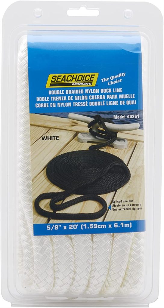 Seachoice Double-Braid Nylon Dock Line