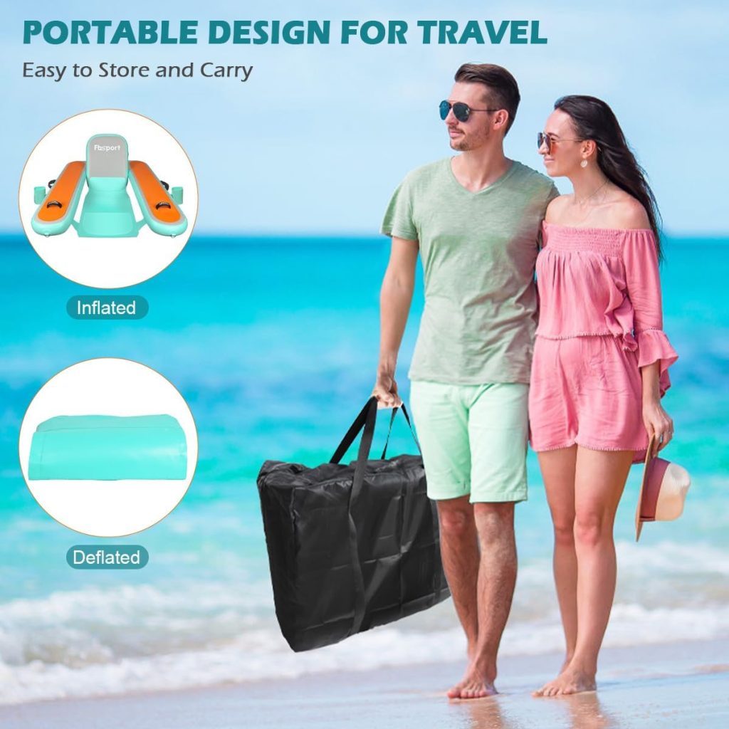 FBSPORT Inflatable Floating Pool Chair for Adults,Wate Lounger Float Raft with Cup Holder for Swimming Pool Party FBSPORT Inflatable Floating Pool Chair for Adults,Wate Lounger Float Raft with Cup Holder for Swimming Pool Party