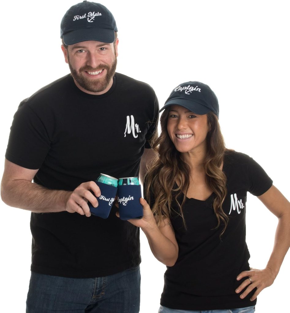 Captain Hat First Mate | Matching Skipper Boating Baseball Caps Beer Holders Navy Captain Hat First Mate | Matching Skipper Boating Baseball Caps Beer Holders Navy