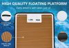 Inflatable Floating Dock with Wood Grain EVA review