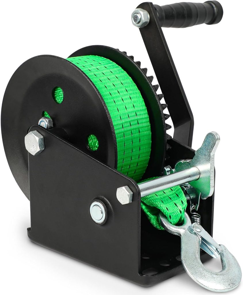 Zostera Trailer Boat Hand Winch with Heavy-Duty Gears 2000lbs 30 Foot Strap and Safety Hook, Portable Hand Crank Winch,for Boat Trailer Towing Winch… Zostera Trailer Boat Hand Winch with Heavy-Duty Gears 2000lbs 30 Foot Strap and Safety Hook, Portable Hand Crank Winch,for Boat Trailer Towing Winch…