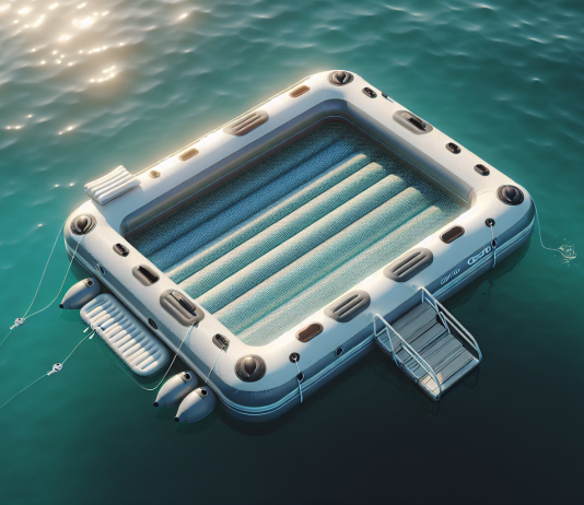 Inflatable Floating Swimming Pool Dock 13x10ft review