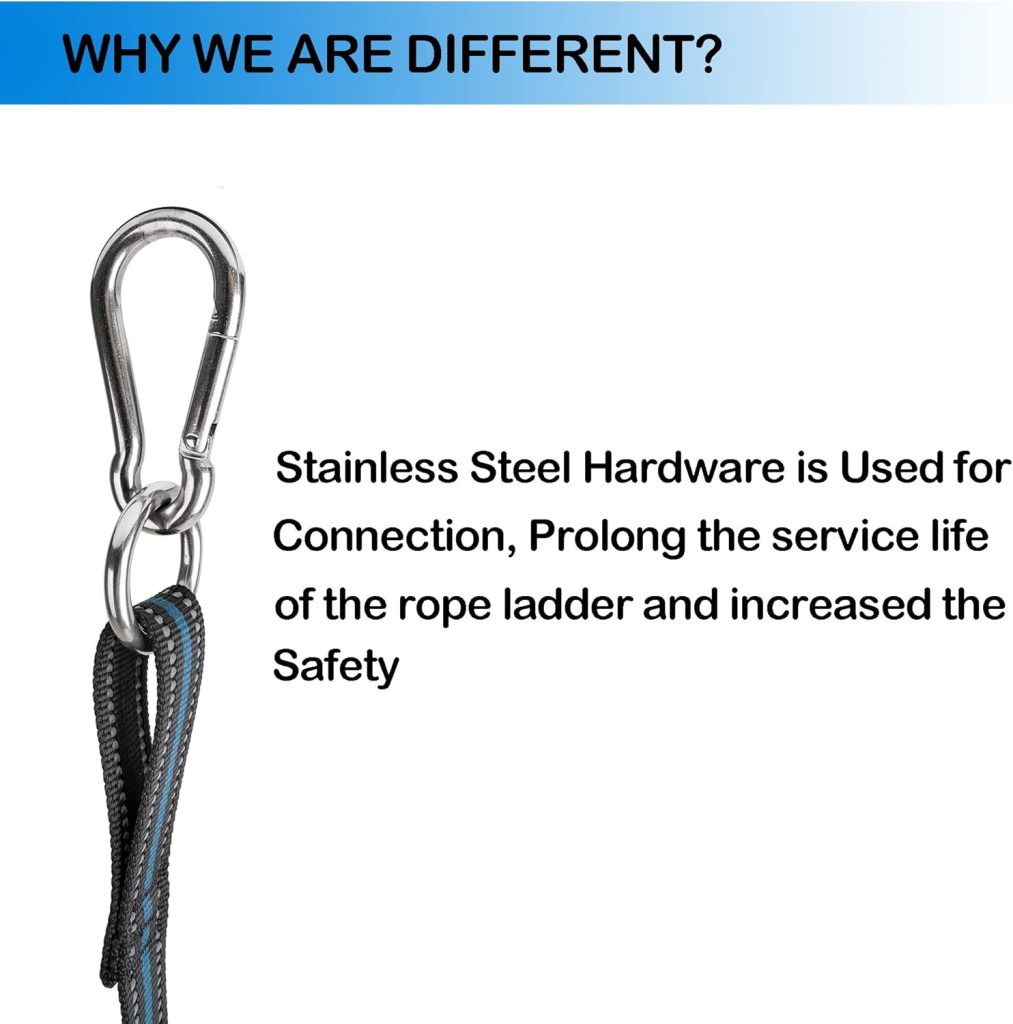 Young Marine Rope Ladder for Inflatable Boat, Kayak, Motorboat, Canoeing (4 Step) Young Marine Rope Ladder for Inflatable Boat, Kayak, Motorboat, Canoeing (4 Step)