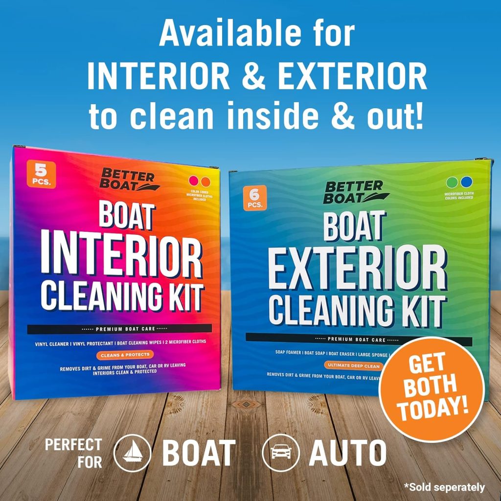 Boat Cleaning Kit, Wash Soap, Foam Gun, Sponge, Microfiber Cloths, Marine Cleaner for Pontoon, Fishing, Bass Boats, RV Supplies, Boating Gifts for Men and Women Boat Cleaning Kit, Wash Soap, Foam Gun, Sponge, Microfiber Cloths, Marine Cleaner for Pontoon, Fishing, Bass Boats, RV Supplies, Boating Gifts for Men and Women