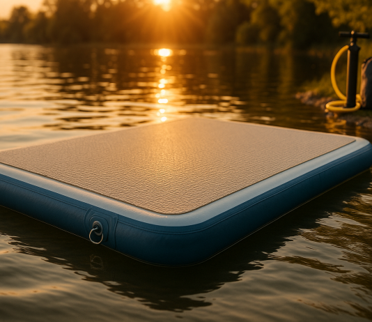 Inflatable Dock- Floating Docks for Lakes 10ft 6ft 8ft 5ft, Inflatable Water Mat Island Float Blow Up Platform for River, Pool, Ocean