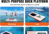VEVOR Inflatable Floating Dock, Inflatable Dock Platform, Non-Slip Air Dock Platform with Portable Carrying Bag & Detachable Ladder, Floating Platform Island Raft for Pool Beach Ocean Home |