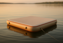 Hipicute Inflatable Floating Dock, Swim Platform Floating Dock for Lakes, Lake Floats for Adults, Island Raft Mat for Lake Beach Ocean, Non-Slip Surface