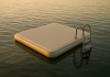 Inflatable Dock with Non-Slip EVA Surface, 8FT x 6FT/10FT x 6FT Inflatable Floating Dock Floating Platform, Floating Raft Island Water Mat Lake Floats for Pool Beach Ocean