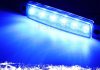 PSEQT LED Boat Navigation Lights Marine Interior Courtesy Light Strip Deck Transom Cockpit Lighting 3.8” 6 LED 12V Waterproof Lamp w/Smoked Lens for Fishing Pontoon Kayak Yacht Sailboat (Blue 10Pcs)