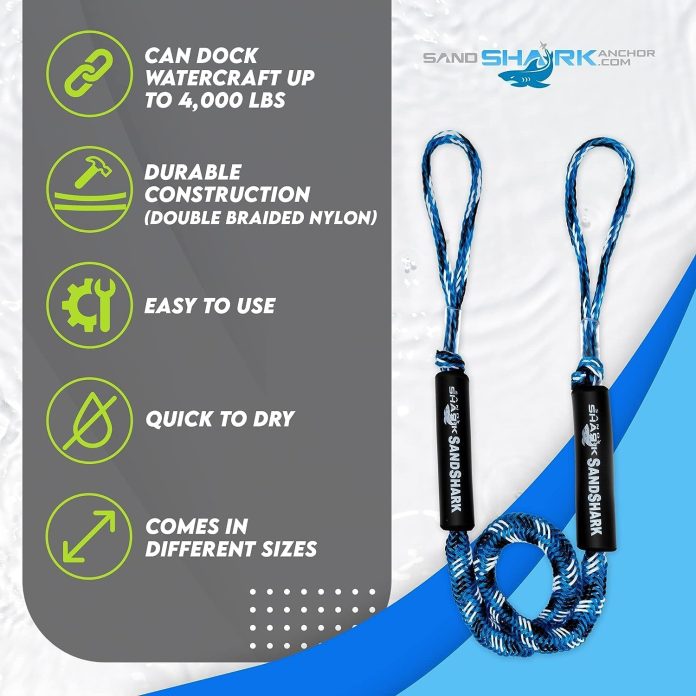 sandshark-anchor-premium-boat-bungee-dock-lines-2-pack-anchor-rope-boat-accessories-marine-boat-anchor-stretches-4-55-ft-2
