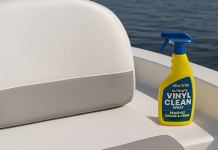 STAR BRITE Ultimate Vinyl Clean Spray – Multi-Surface Cleaner for Auto, RV, Home & Boat Upholstery – Vinyl, Rubber, Leather, Plastic + Interior & Exterior Trim 32 OZ (096232)