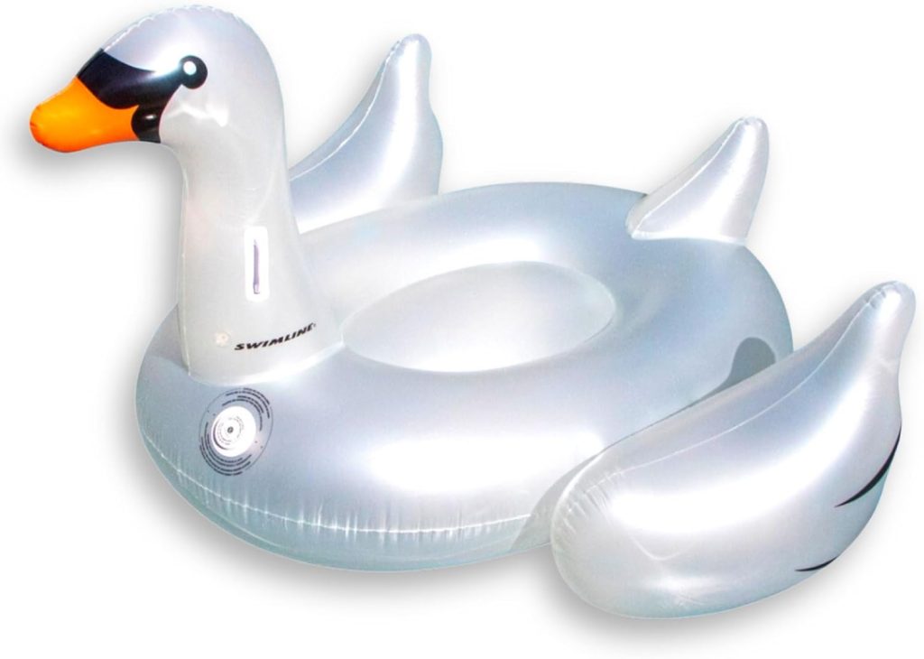 SWIMLINE Original Inflatable Decoy Duck Pool Float | Fun Ride-On Raft with Stable Legs Wings | Lounge Floatie Perfect for Parties Relaxation SWIMLINE Original Inflatable Decoy Duck Pool Float | Fun Ride-On Raft with Stable Legs Wings | Lounge Floatie Perfect for Parties Relaxation