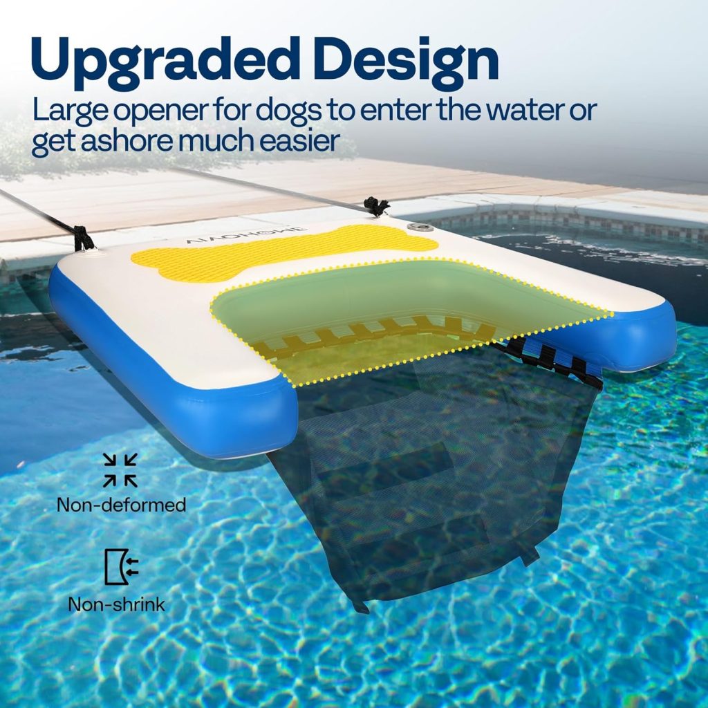 VIVOHOME Inflatable Dog Water Ramp Pool Float for Dogs Up to Pounds Swimming Floating Ladder Steps for Boats Docks Lakes VIVOHOME Inflatable Dog Water Ramp Pool Float for Dogs Up to Pounds Swimming Floating Ladder Steps for Boats Docks Lakes
