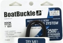 BoatBuckle F14220 G2 Retractable Bow Tie-Down (2-Inch x 43-Inch, Black)