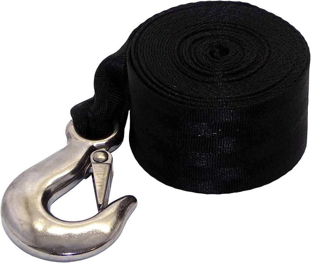 Shoreline Marine Winch Strap with Hook Shoreline Marine Winch Strap with Hook