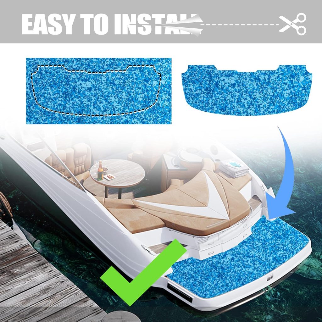 Fullfire EVA Foam Boat Flooring Boat Decking Marine Mat Camo Ocean Blue Boat Carpet Sheet Self-Adhesive Flooring Material for Bass Boat Motorboat Yacht Kayak RV x 16 Fullfire EVA Foam Boat Flooring Boat Decking Marine Mat Camo Ocean Blue Boat Carpet Sheet Self-Adhesive Flooring Material for Bass Boat Motorboat Yacht Kayak RV x 16