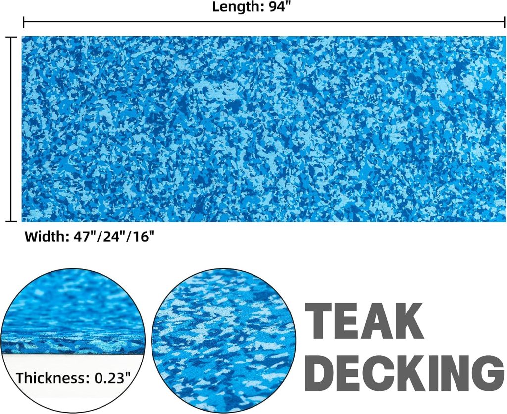 Fullfire EVA Foam Boat Flooring Boat Decking Marine Mat Camo Ocean Blue Boat Carpet Sheet Self-Adhesive Flooring Material for Bass Boat Motorboat Yacht Kayak RV x 16 Fullfire EVA Foam Boat Flooring Boat Decking Marine Mat Camo Ocean Blue Boat Carpet Sheet Self-Adhesive Flooring Material for Bass Boat Motorboat Yacht Kayak RV x 16