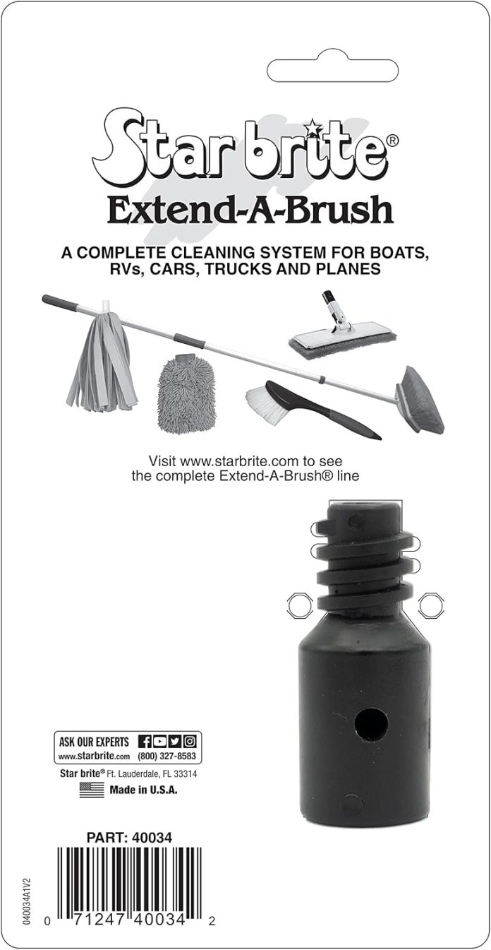 https://www.amazon.com/dp/B0000AZ5QB - STAR BRITE Brush & Handle Adapter for Shurhold & Threaded Attachments https://www.amazon.com/dp/B0000AZ5QB - STAR BRITE Brush & Handle Adapter for Shurhold & Threaded Attachments