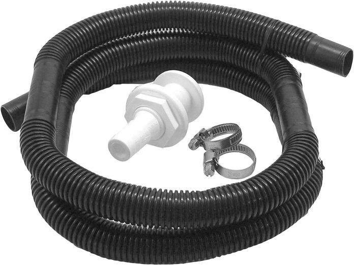 Shoreline Marine Bilge Pump Plumbing Kit | Plastic | Stainless Steel Hose Clamps | Easy Installation | Heavy-Duty Marine Accessory Shoreline Marine Bilge Pump Plumbing Kit | Plastic | Stainless Steel Hose Clamps | Easy Installation | Heavy-Duty Marine Accessory